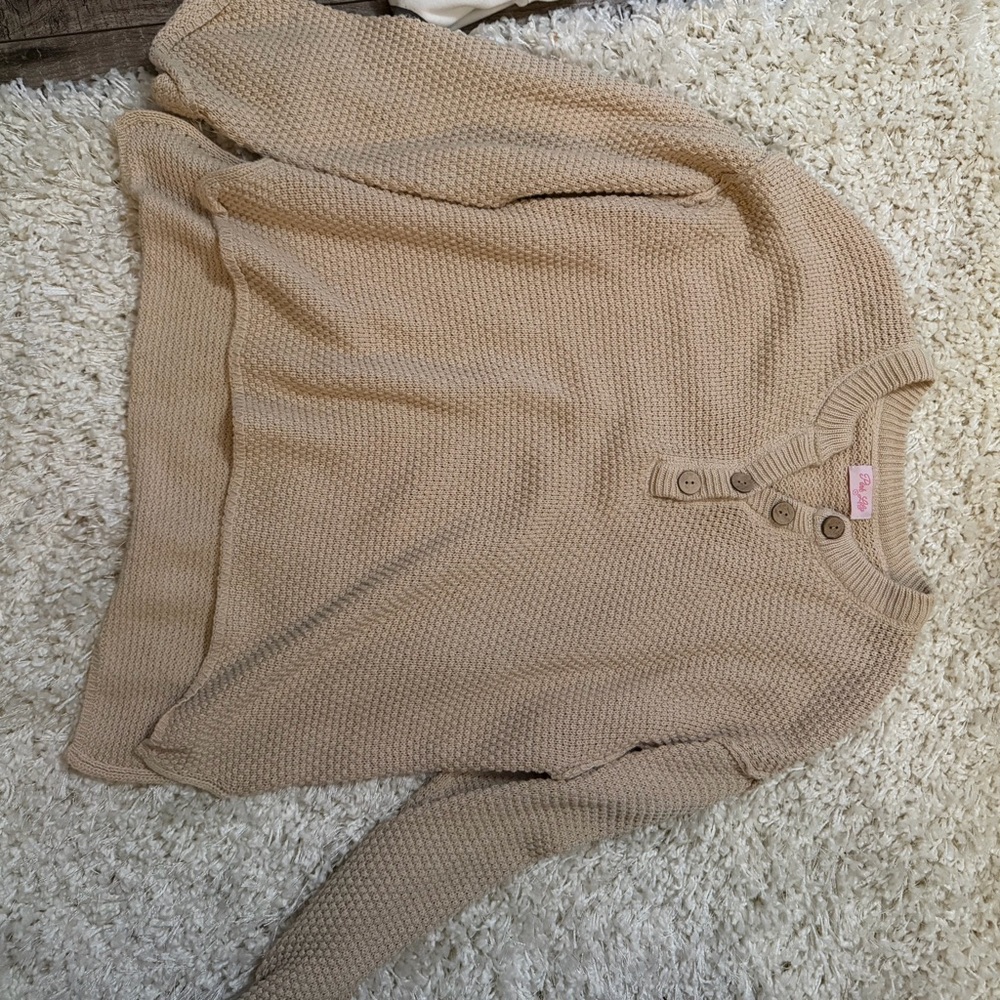 Pink Lily Beige Sweater